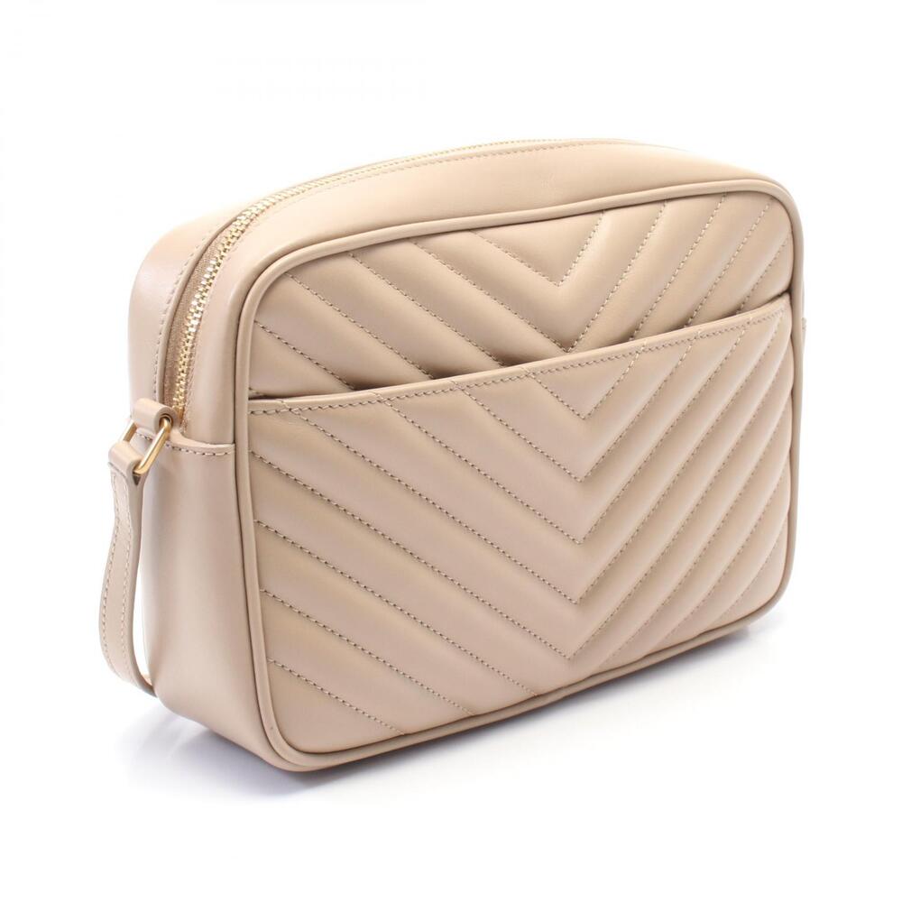 Saint Laurent LOU Monogram Camera Bag Shoulder Leather Beige - Picture 3 of 6